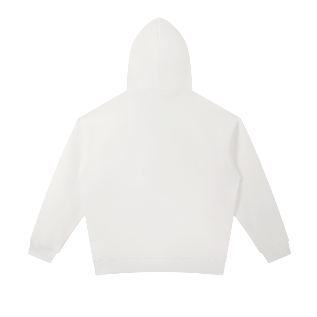JacquardStudios Paris Essential Heavyweight Hoodie in White, alternate view