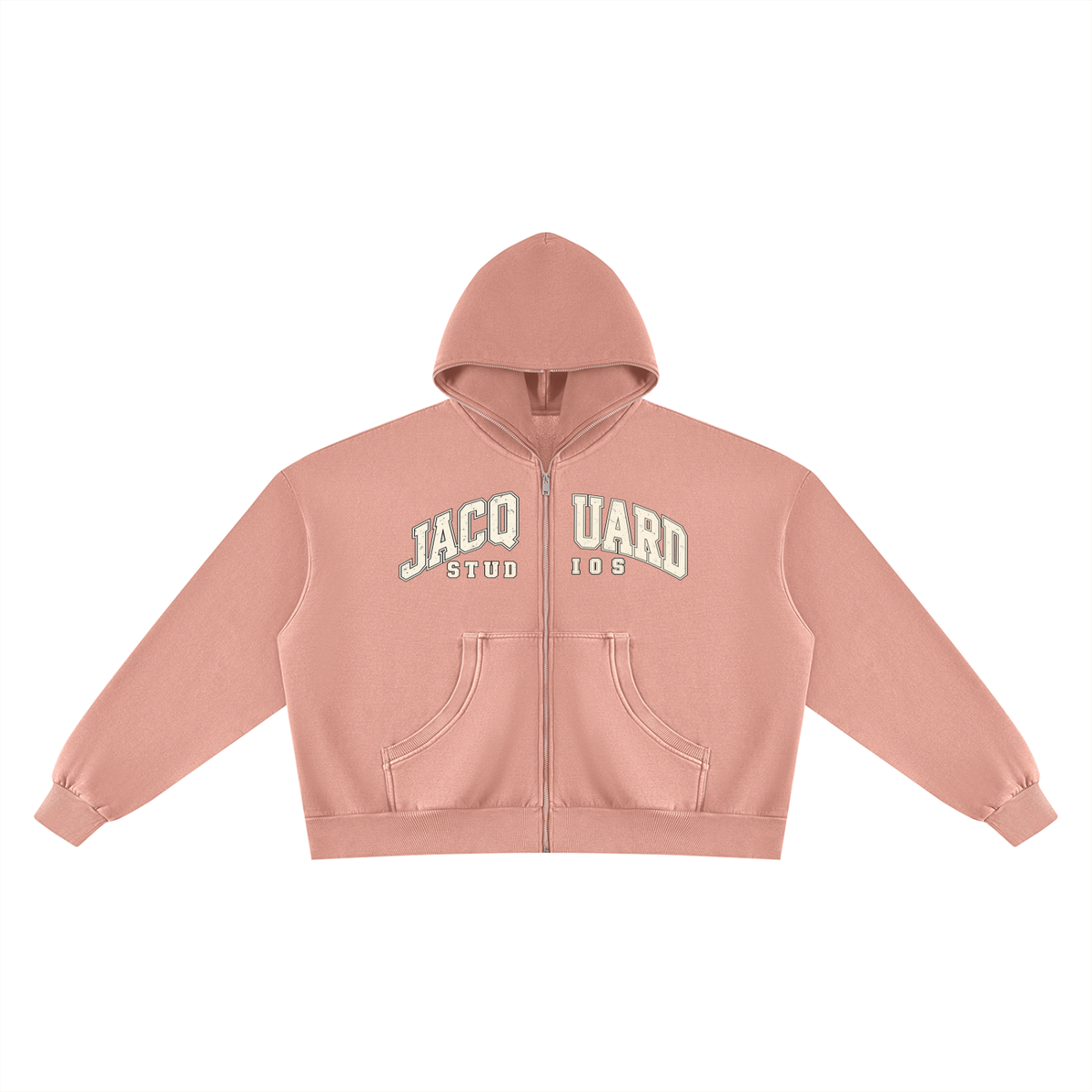 JacquardStudios Wash Fleece Hoodie in Pink