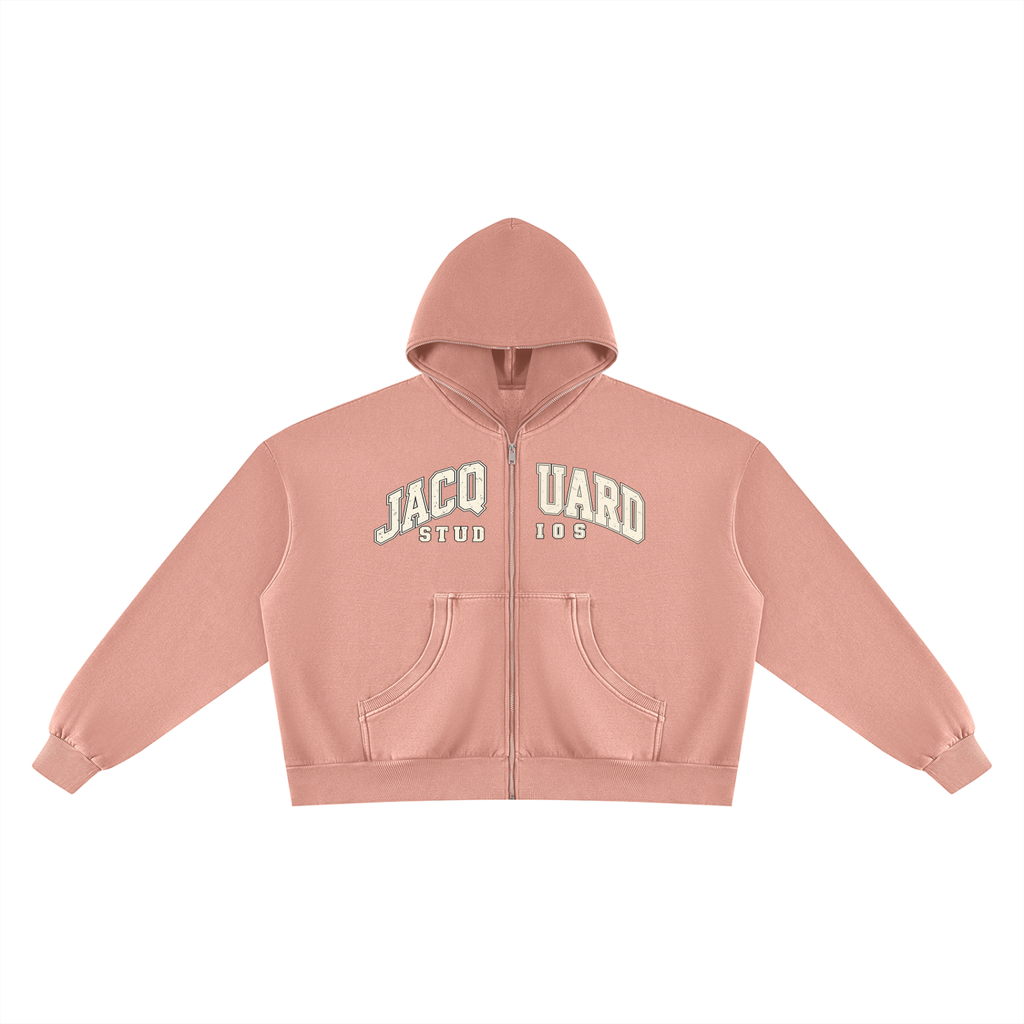 Hoodie of the JacquardStudios Wash Fleece Tracksuit in Pink
