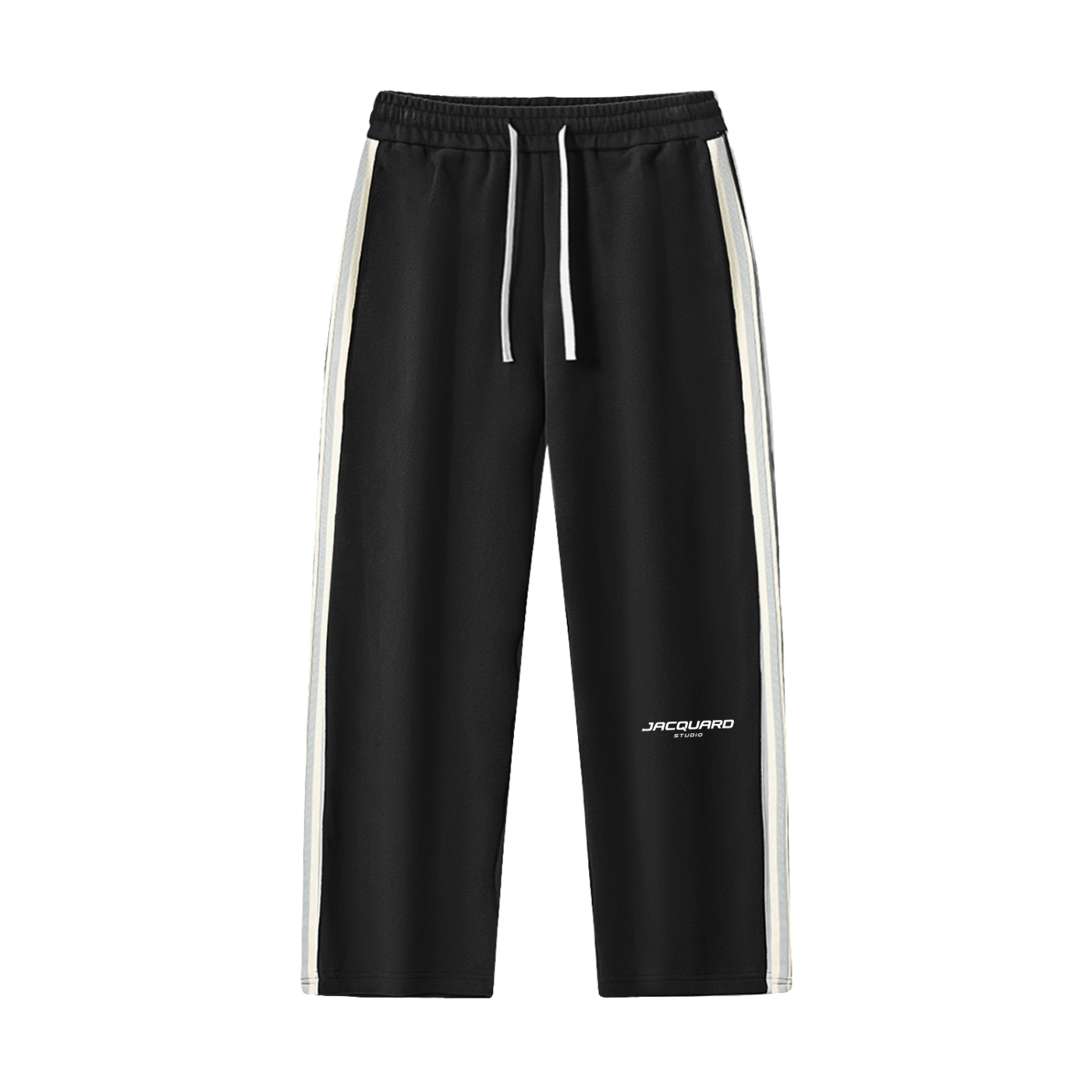 JacquardStudios Studio Stripe Straight Pants in Black