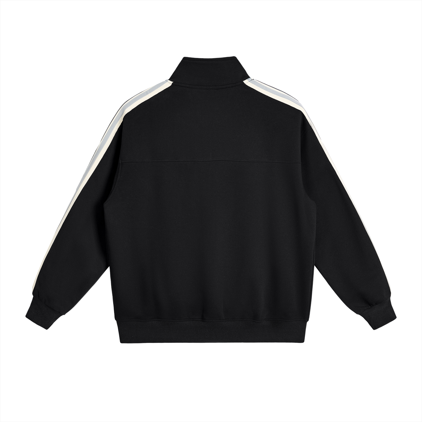 JacquardStudios Studio Stripe Collar Jacket in Black, alternate view