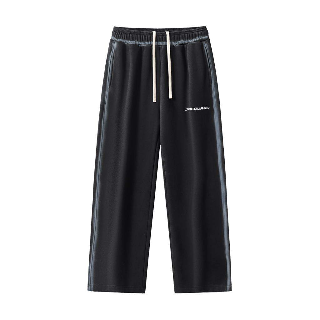 JacquardStudios Sunfaded Edge Fleece Sweatpants in Washed Black