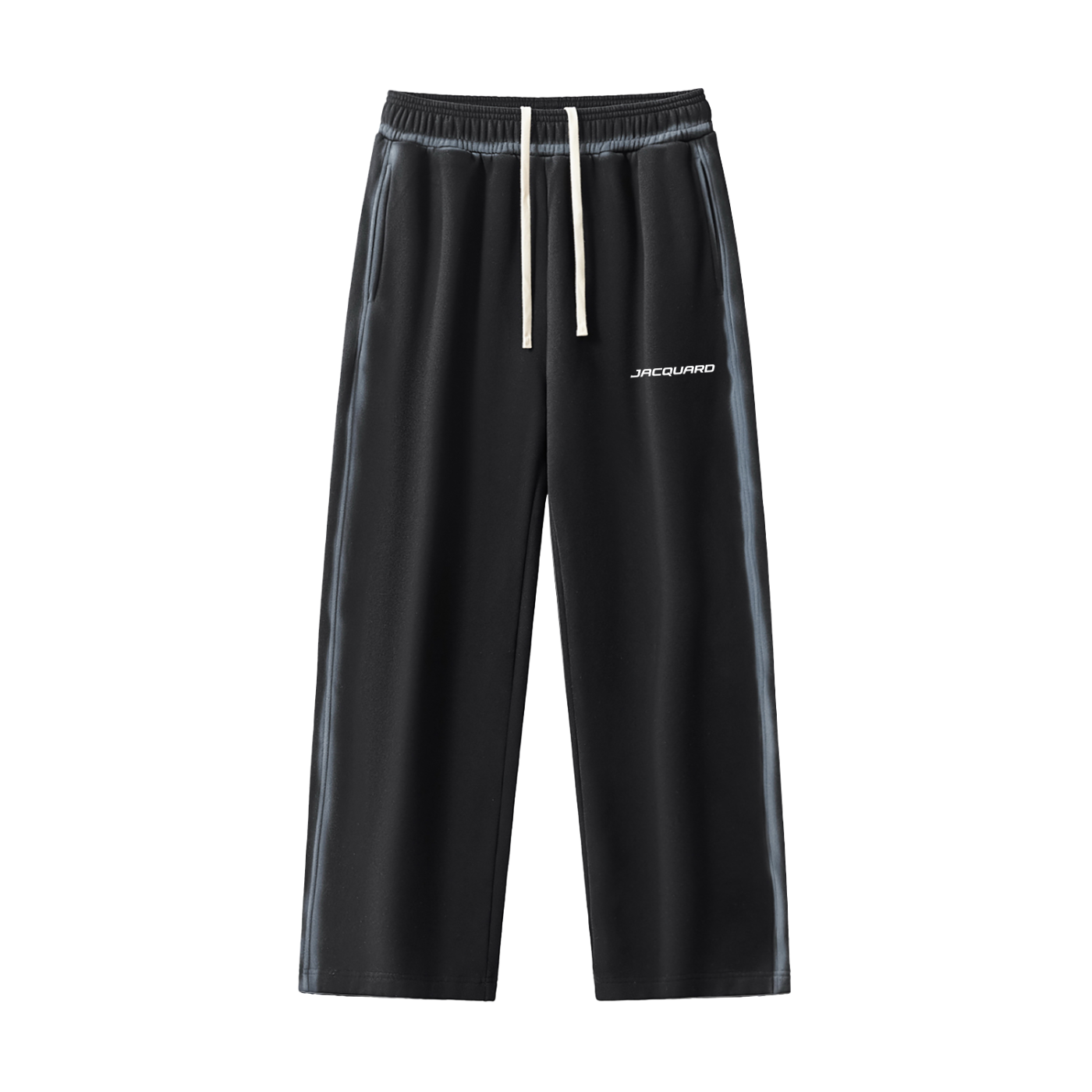 JacquardStudios Sunfaded Edge Fleece Sweatpants in Washed Black