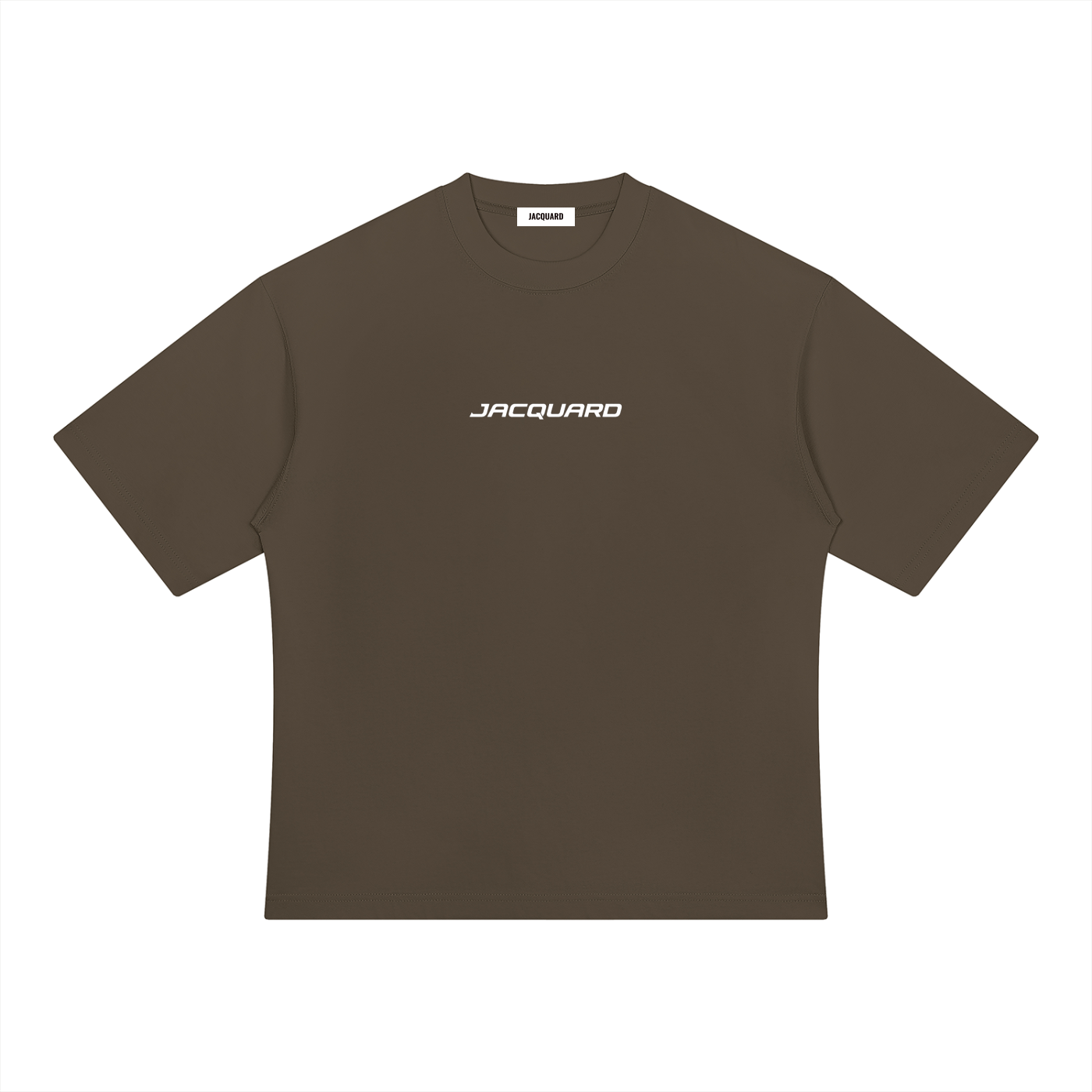 JacquardStudios Unisex Heavyweight Oversized T-Shirt in Coffee