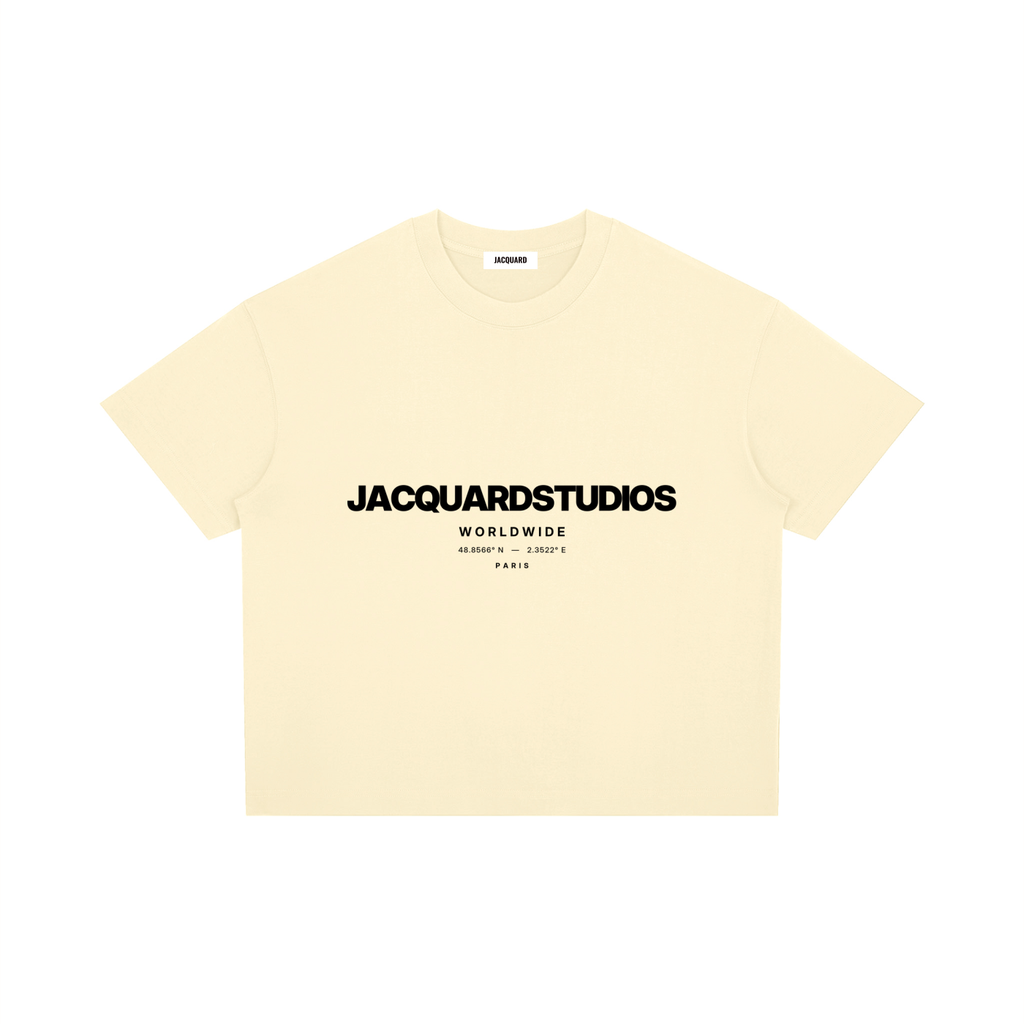 JacquardStudios Worldwide T-Shirt in Apricot