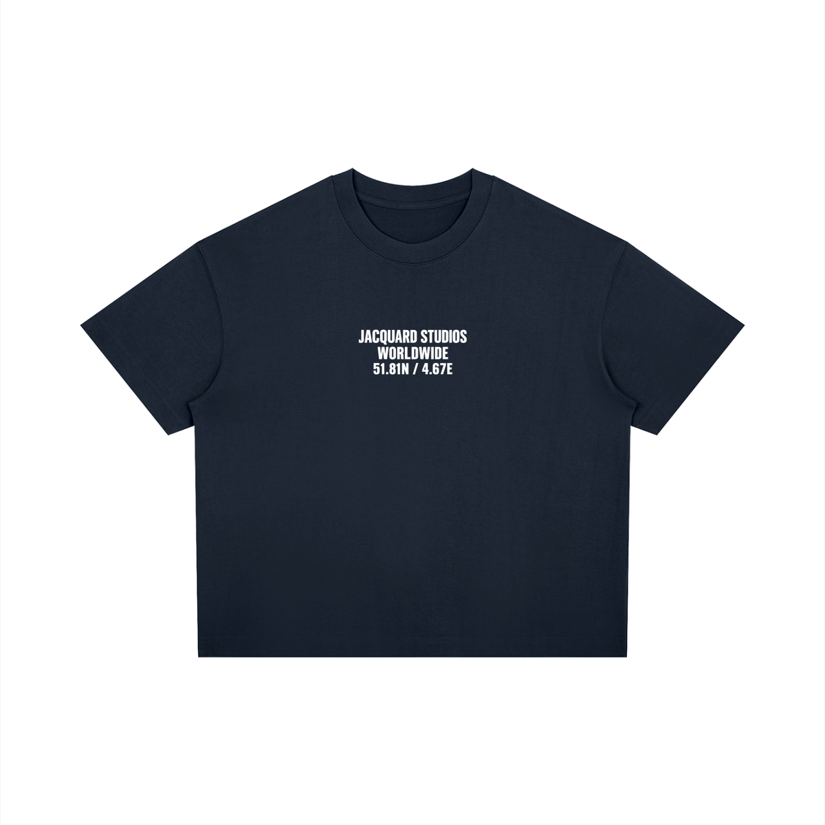 JacquardStudios Coordinates T-Shirt in Navy Blue