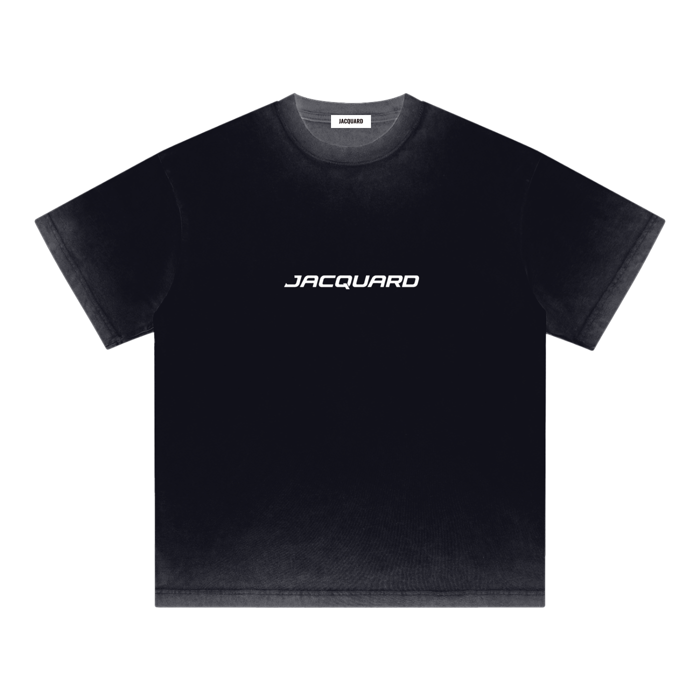 JacquardStudios Reverse Dyed Loose T-Shirt in Black