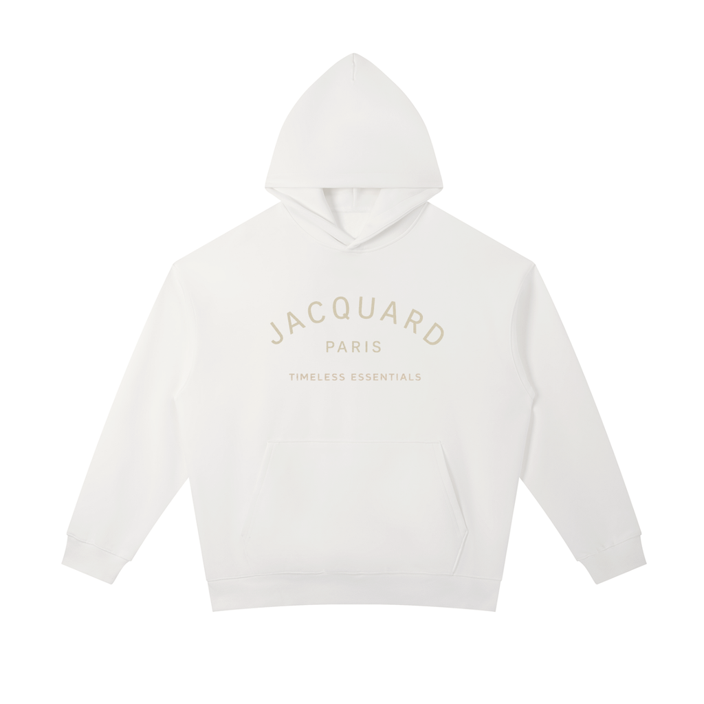 JacquardStudios Paris Essential Heavyweight Hoodie in White