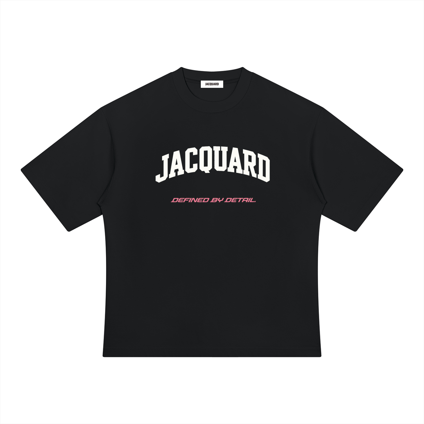 JacquardStudios Defined Unisex Heavyweight Oversized T-Shirt in Black