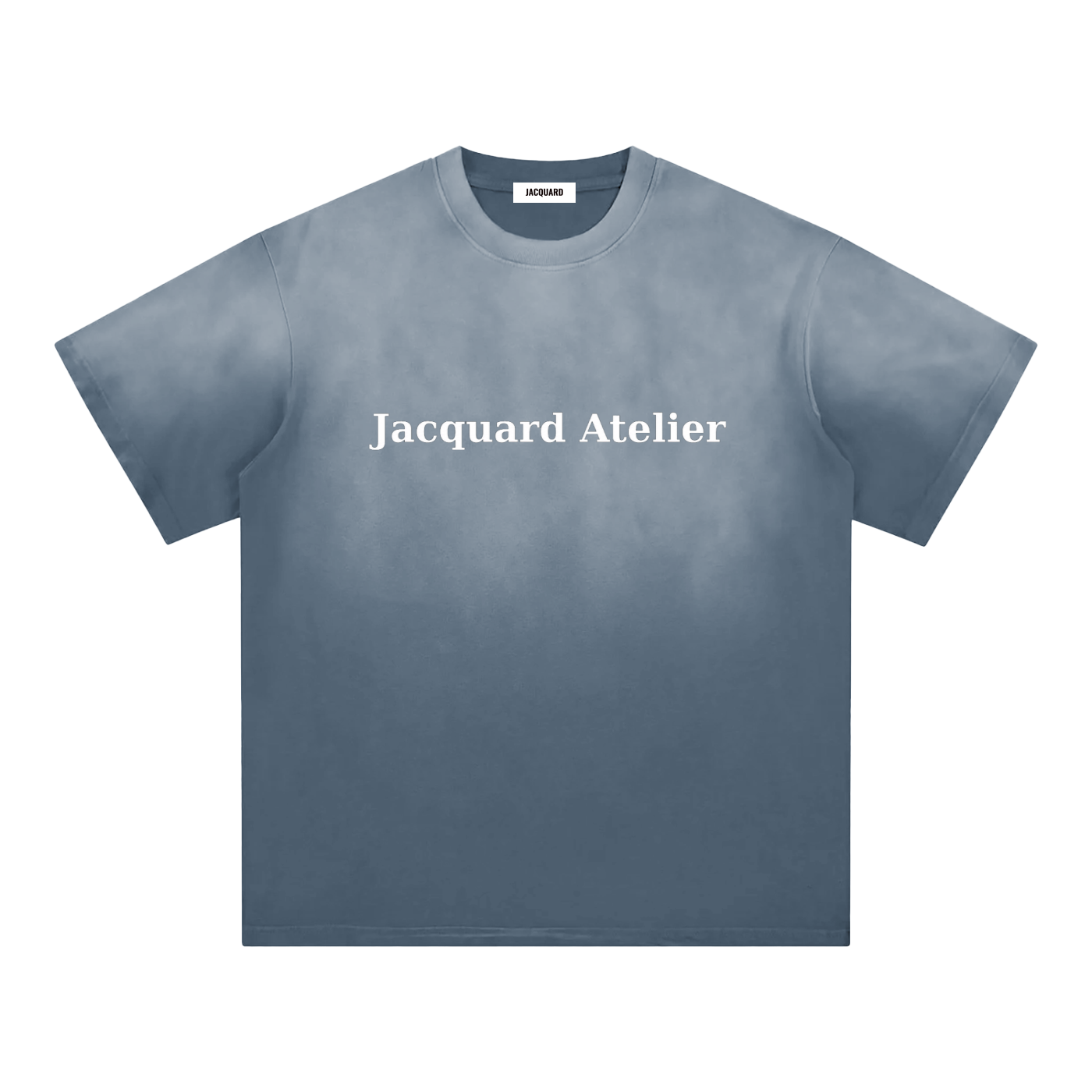 JacquardStudios Atelier Sunfade Edge T-Shirt in Gray Blue