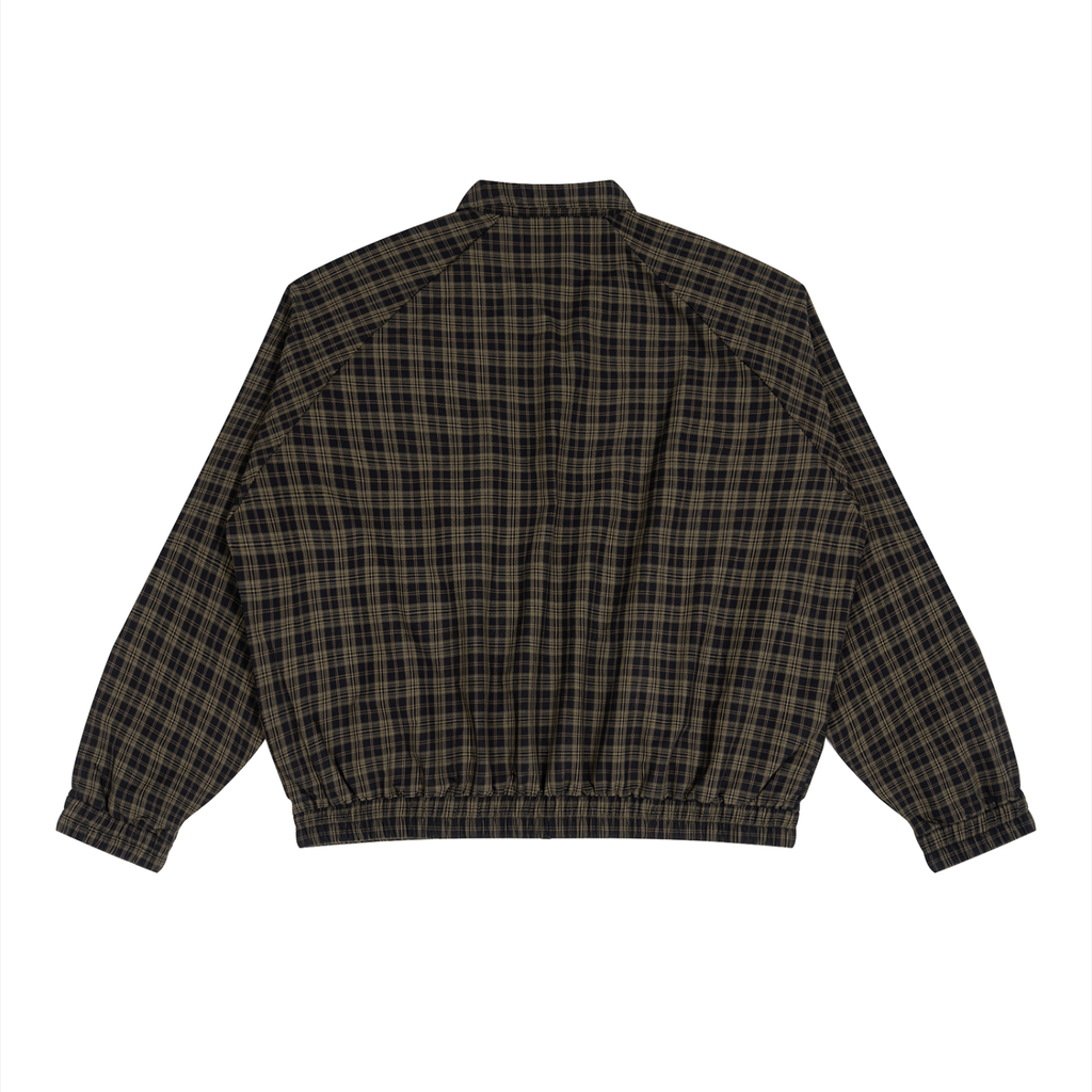 Jacket of the JacquardStudios Plaid Tracksuit in Black Plaid, alternate view