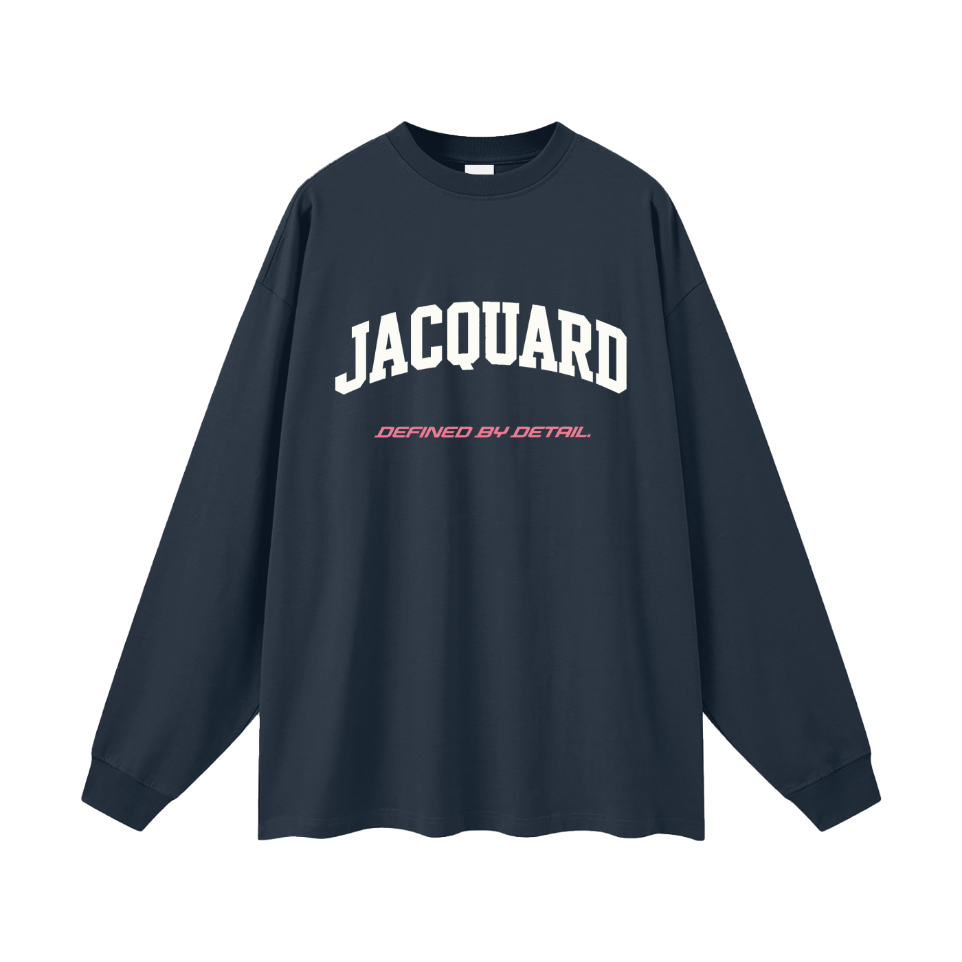JacquardStudios Defined Oversized Unisex Long Sleeve in Navy