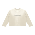 JacquardStudios Studios Unisex Sunfade Boxy Long Sleeve in Apricot