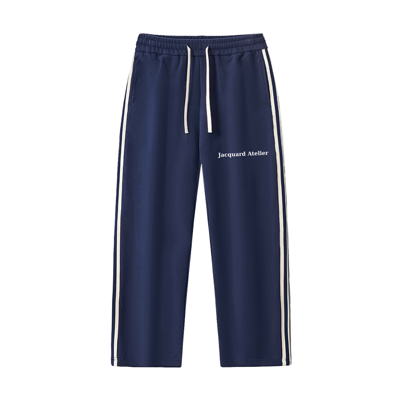 JacquardStudios Atelier Stripe Straight Pants in Royal Blue