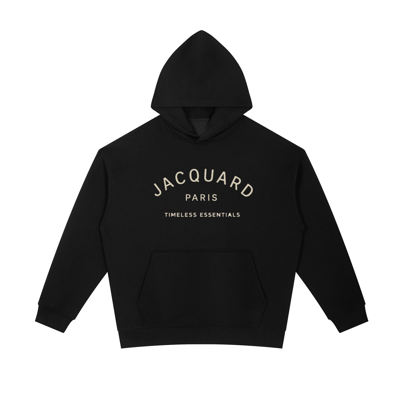 JacquardStudios Paris Essential Heavyweight Hoodie in Black