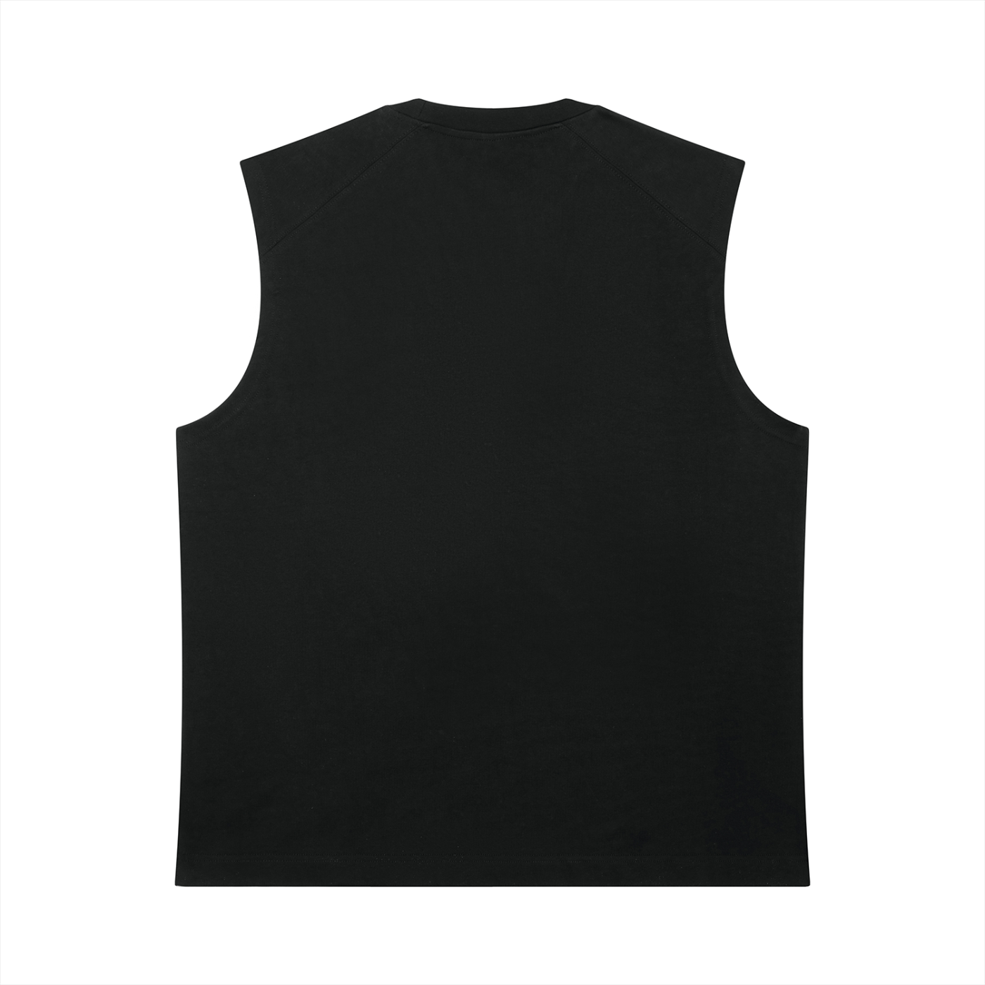 JacquardStudios Triple Men’s Heavyweight Tank Top in Black, alternate view