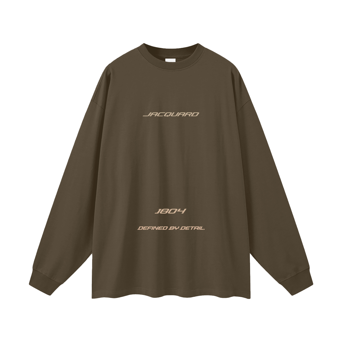 JacquardStudios Golden Oversized Unisex Long Sleeve in Brown
