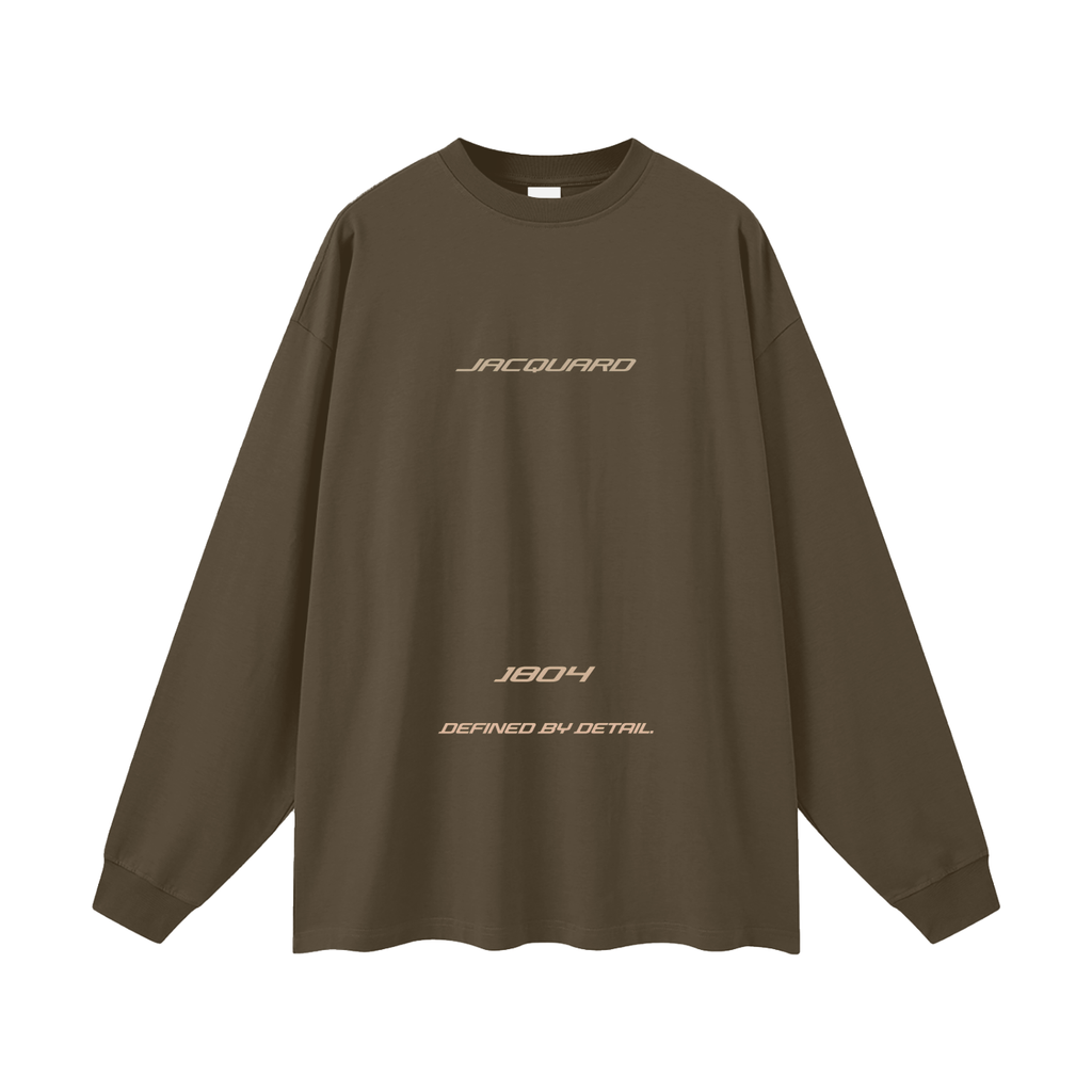 JacquardStudios Golden Oversized Unisex Long Sleeve in Brown