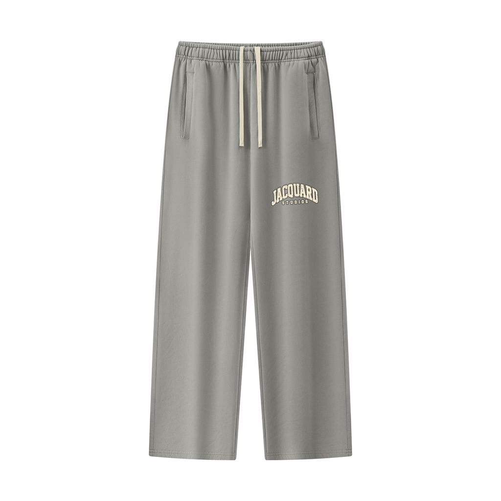 Pants of the JacquardStudios Wash Fleece Tracksuit in Medium Gray