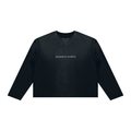 JacquardStudios Studios Unisex Sunfade Boxy Long Sleeve in Black