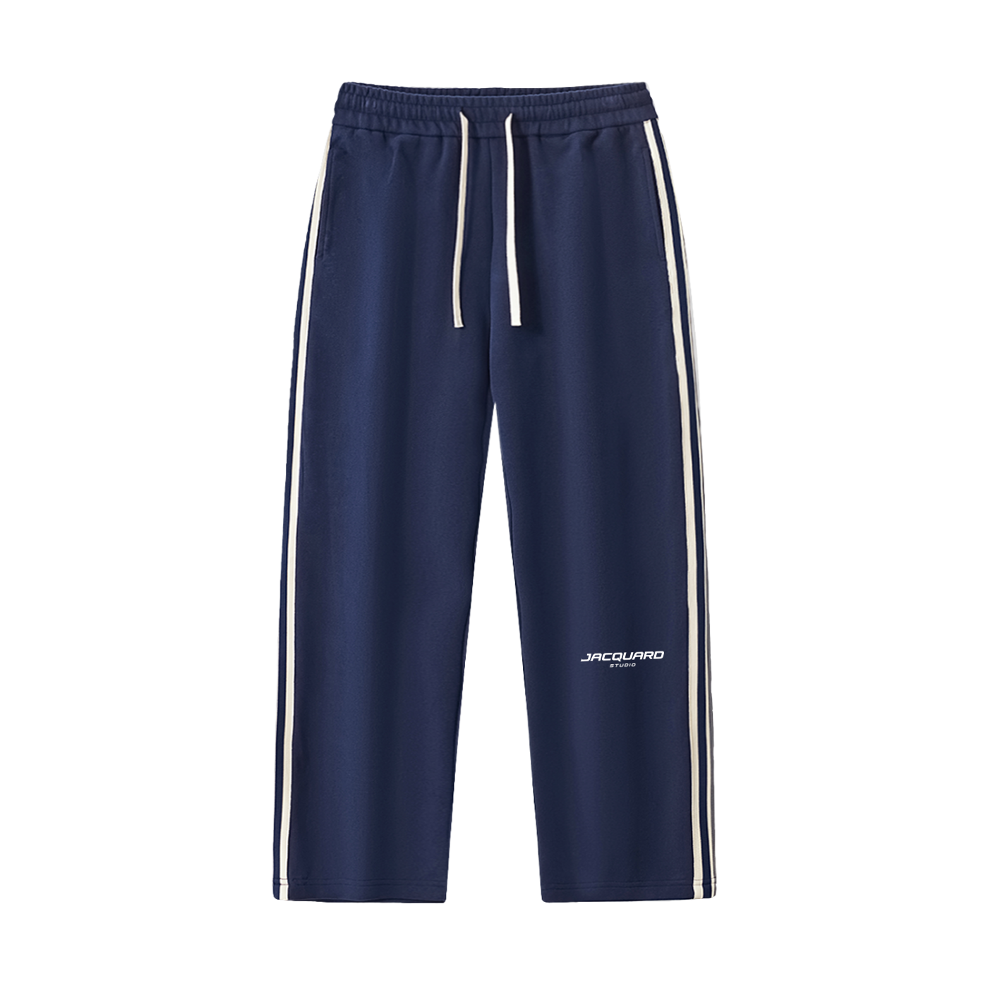 JacquardStudios Studio Stripe Straight Pants in Royal Blue