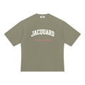 JacquardStudios Defined Unisex Heavyweight Oversized T-Shirt in Gray Green