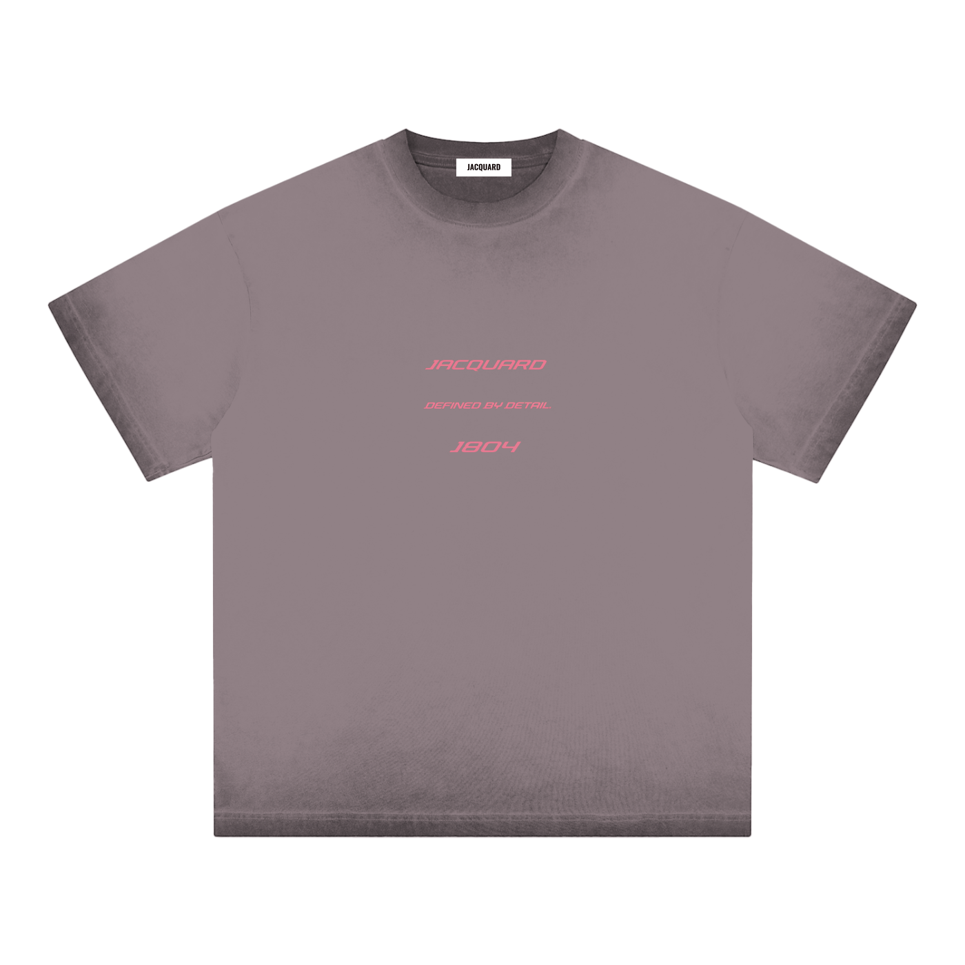 JacquardStudios Triple Pink Reverse Dyed Loose T-Shirt in Purple