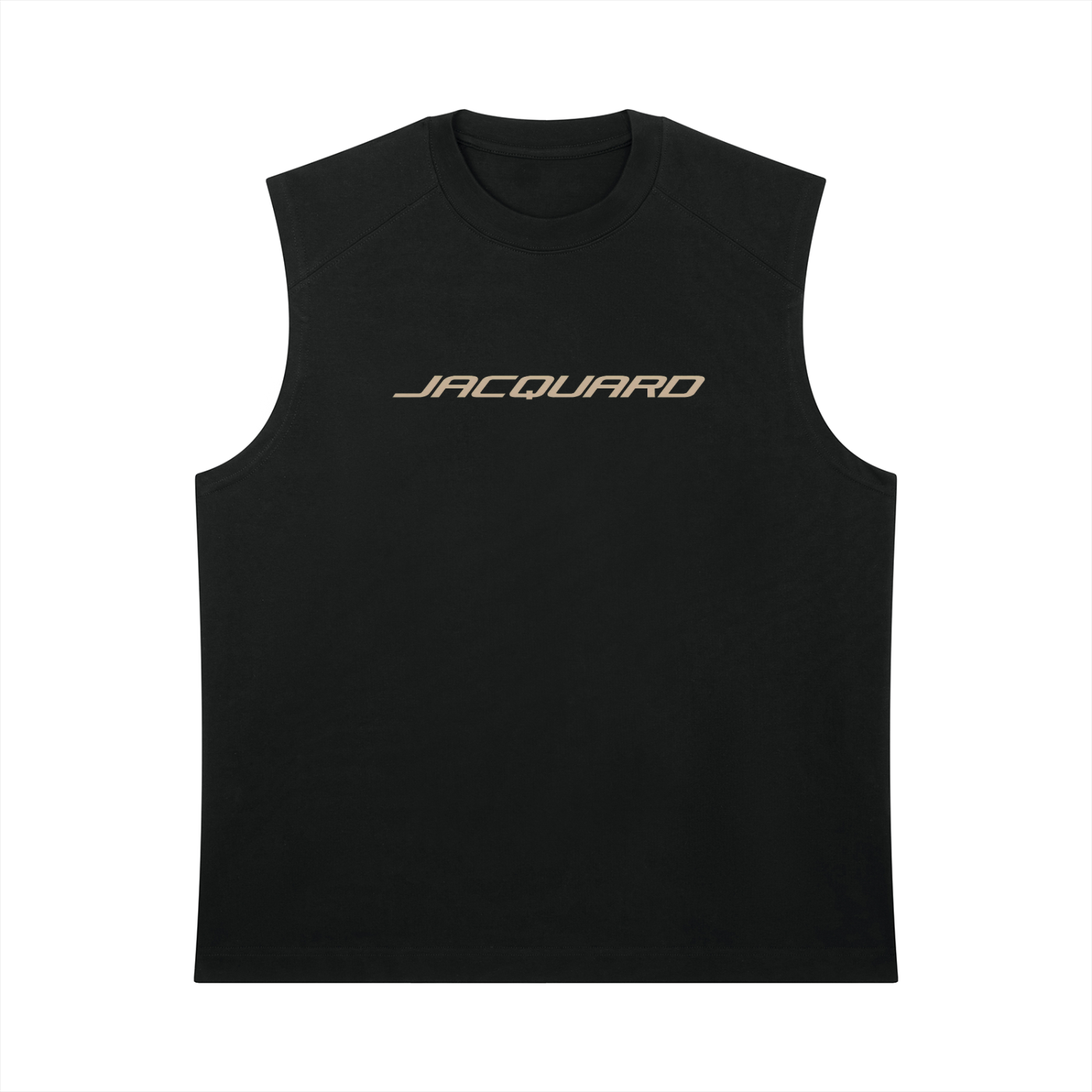 JacquardStudios Golden Men’s Heavyweight Tank Top in Black