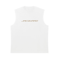 JacquardStudios Golden Men’s Heavyweight Tank Top in White