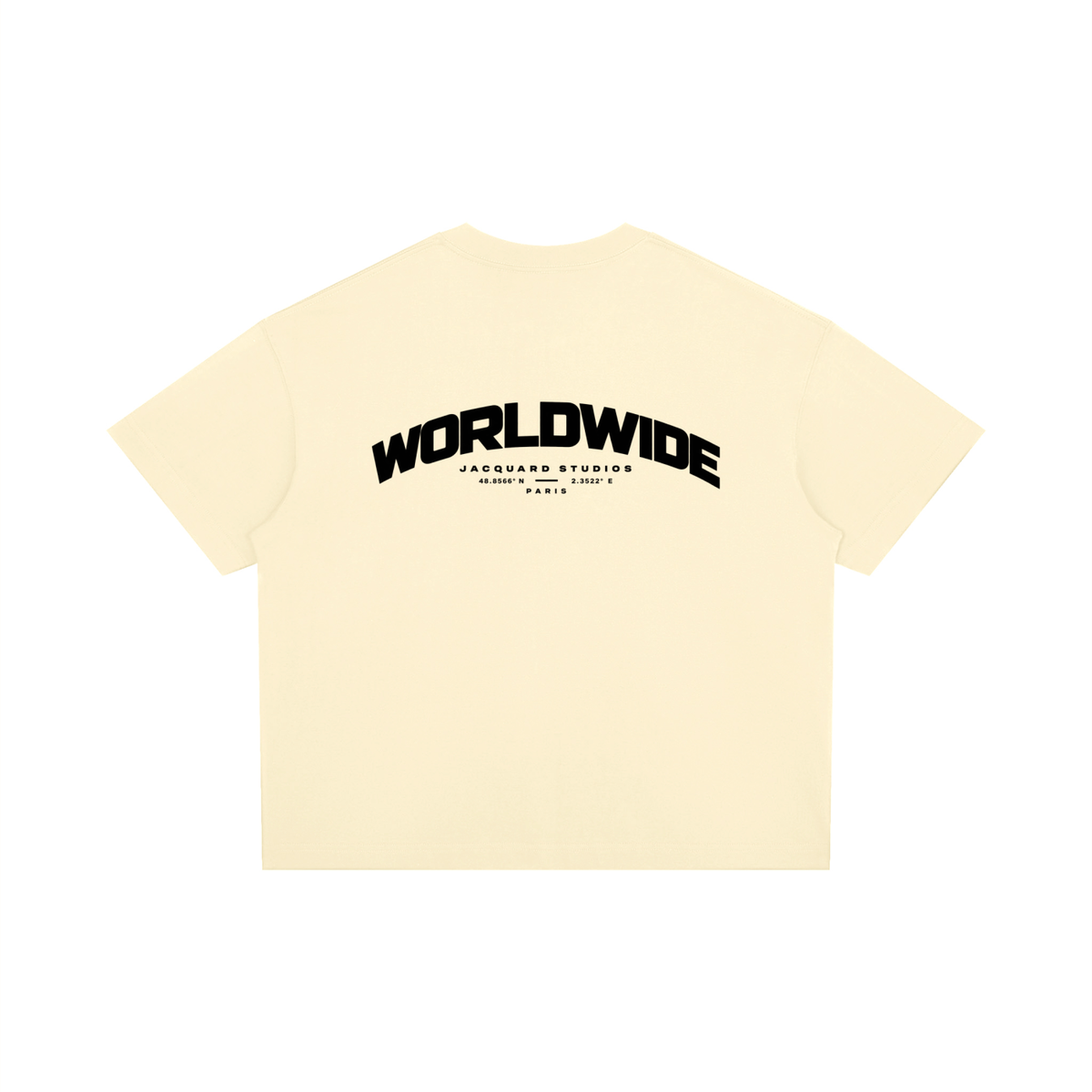 JacquardStudios Worldwide T-Shirt in Apricot, alternate view