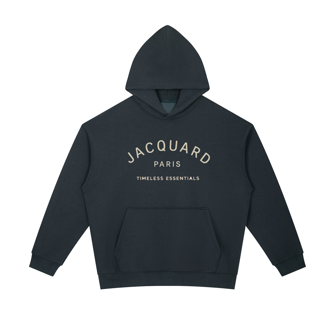 JacquardStudios Paris Essential Heavyweight Hoodie in Navy Blue