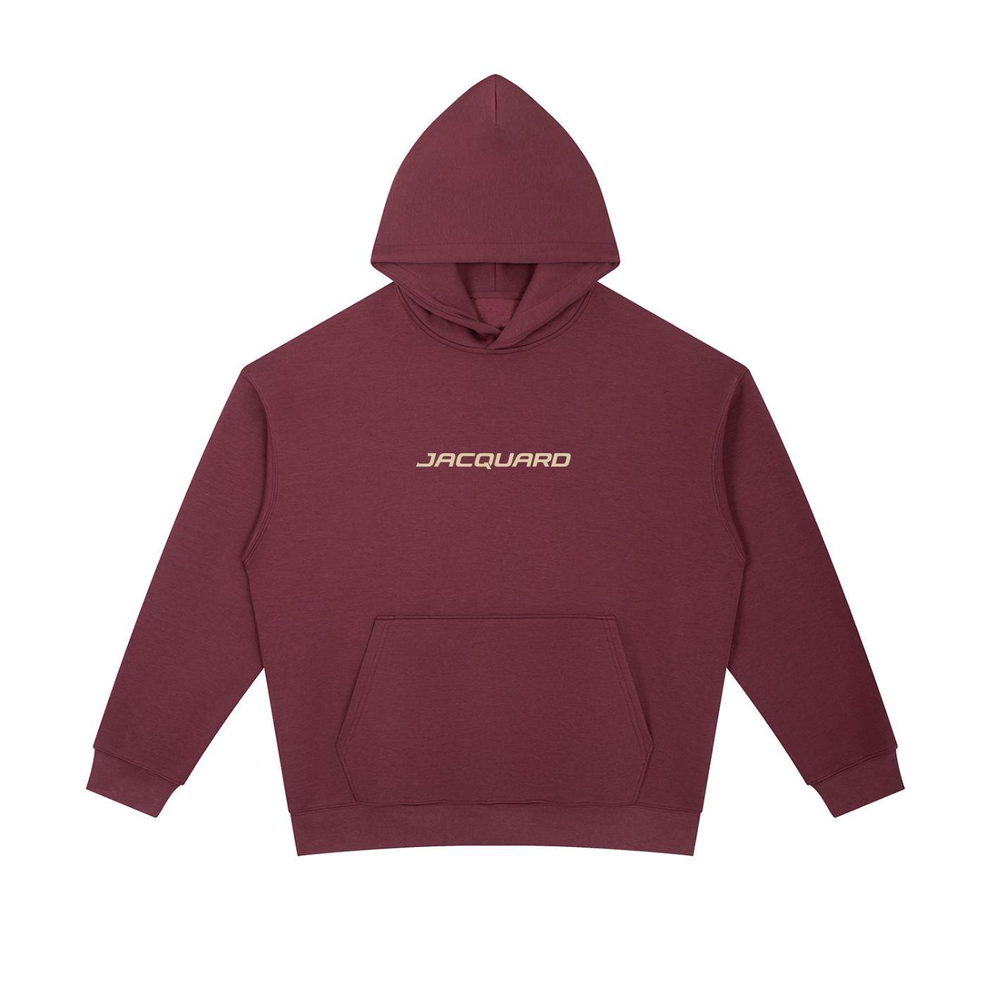 JacquardStudios Golden Essential Heavyweight Hoodie in Dull Red