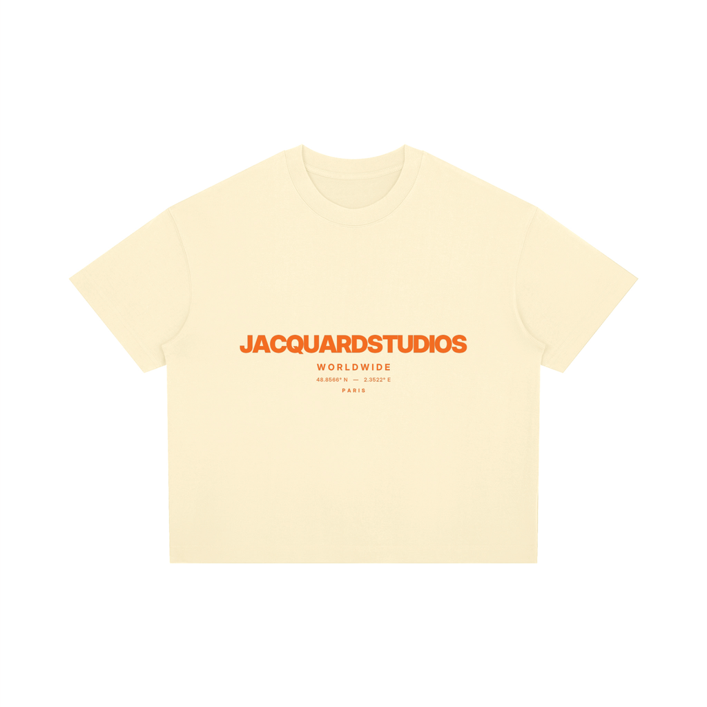 JacquardStudios Worldwide Orange T-Shirt in Apricot