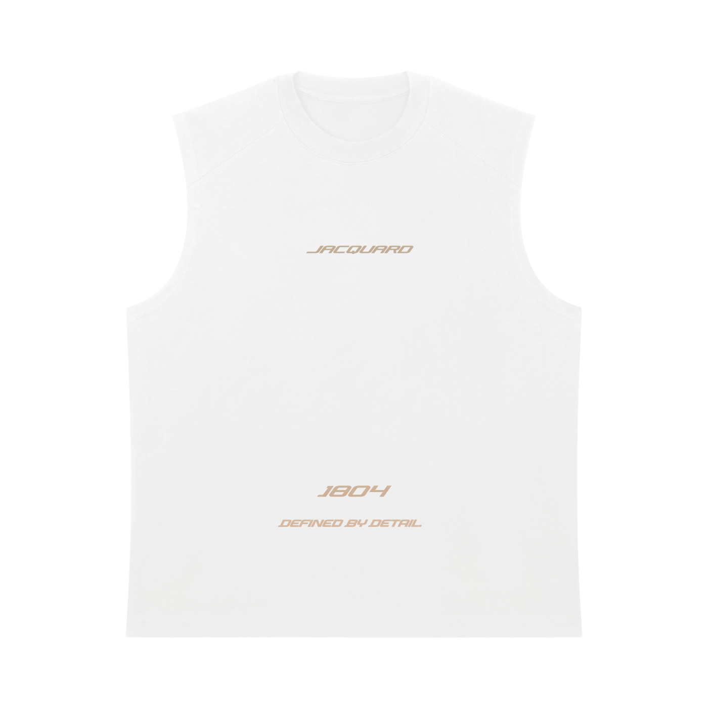 JacquardStudios Triple Men’s Heavyweight Tank Top in White