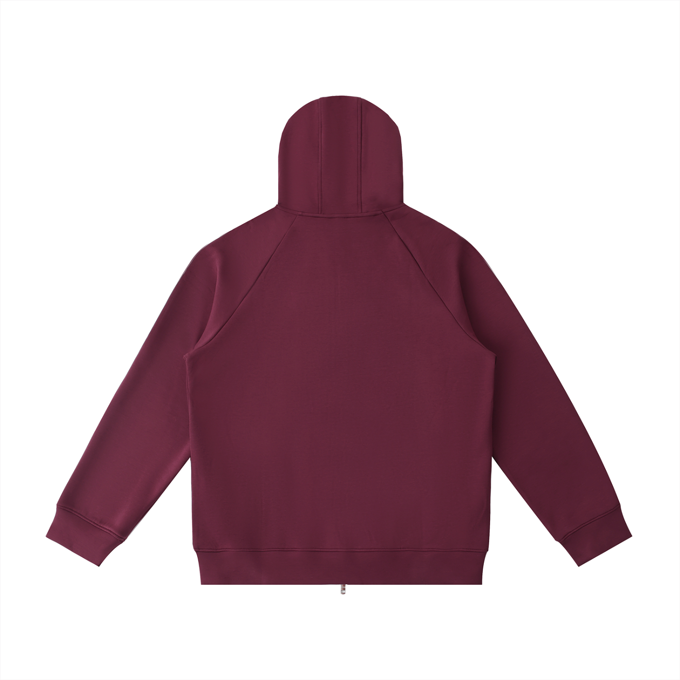 JacquardStudios Heavyweight Sleeve Zip in Dull Red, alternate view