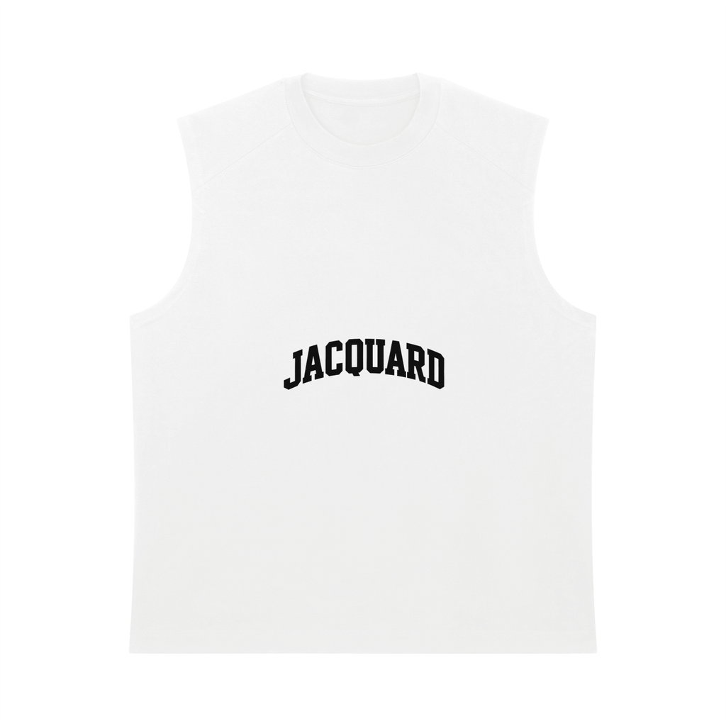 JacquardStudios Men’s Heavyweight Tank Top in White