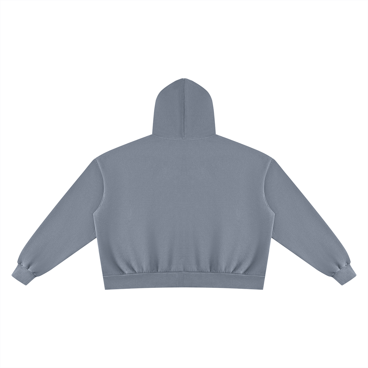 Hoodie of the JacquardStudios Wash Fleece Tracksuit in Washed Blue, alternate view