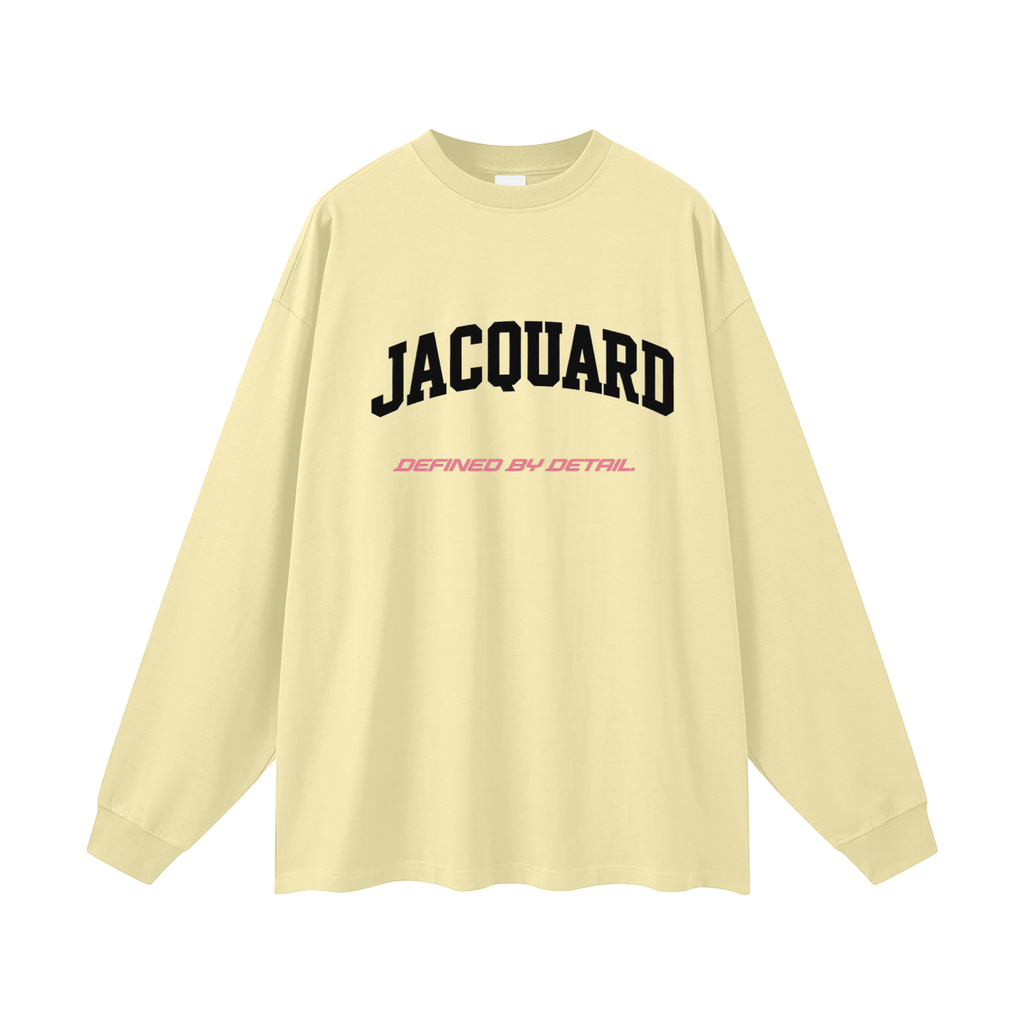 JacquardStudios Defined Oversized Unisex Long Sleeve in Yellow