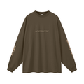 JacquardStudios Golden Oversized Unisex Long Sleeve in Brown