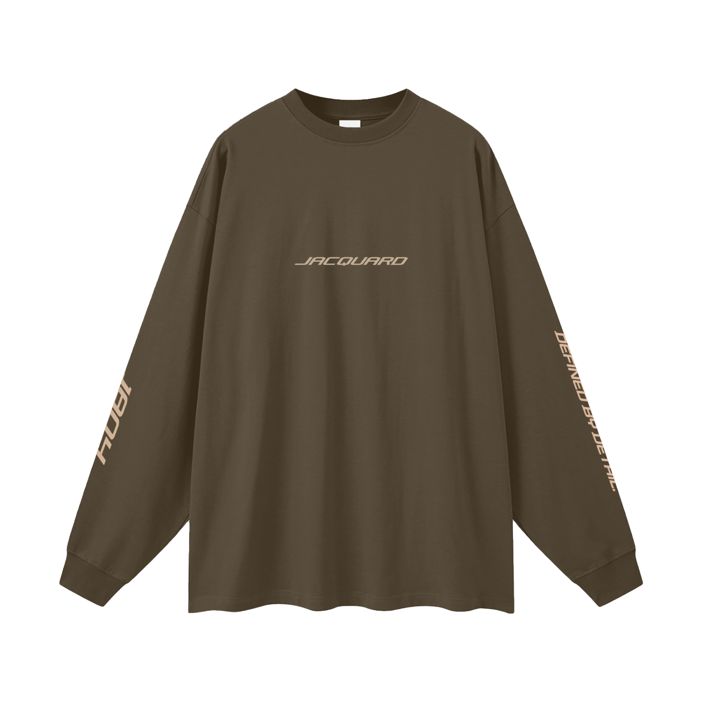 JacquardStudios Golden Oversized Unisex Long Sleeve in Brown