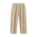 JacquardStudios Studio Stripe Straight Pants in Khaki