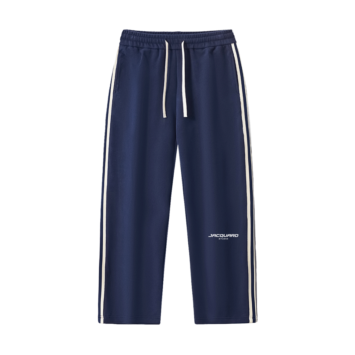 JacquardStudios Studio Stripe Straight Pants in Royal Blue