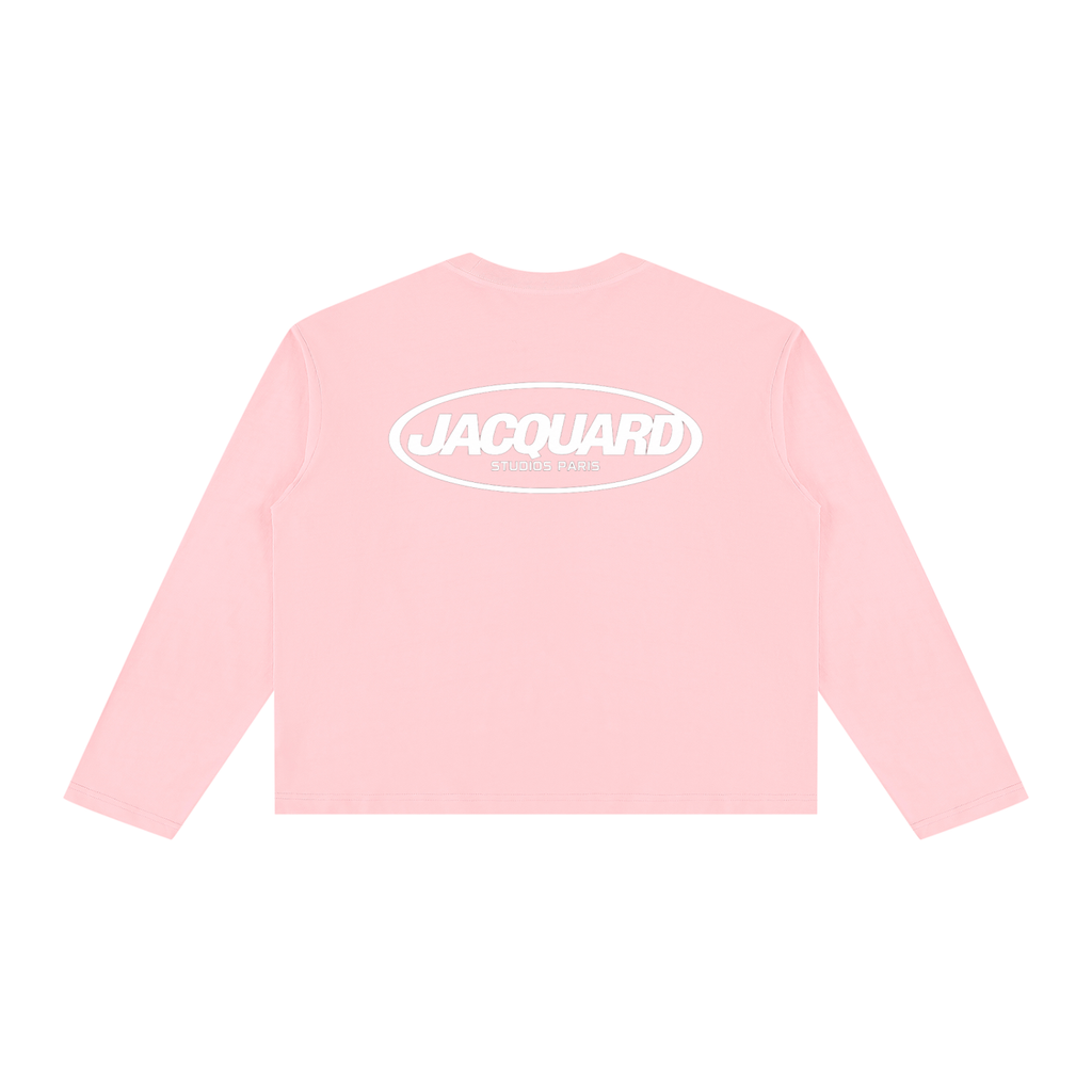 JacquardStudios Logo Longsleeve in Pink, alternate view