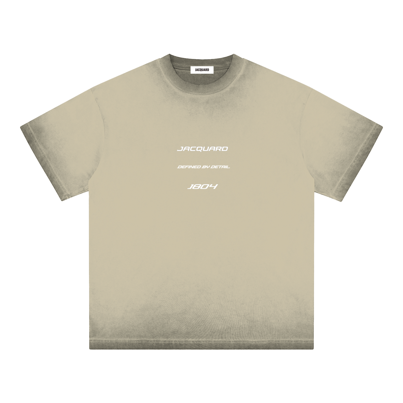 JacquardStudios Triple Reverse Dyed Loose T-Shirt in Khaki