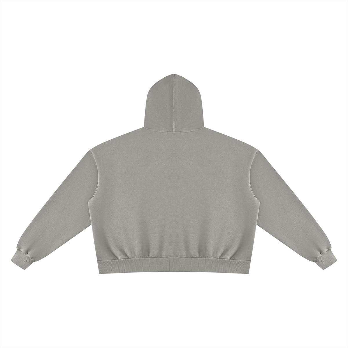 Hoodie of the JacquardStudios Wash Fleece Tracksuit in Medium Gray, alternate view