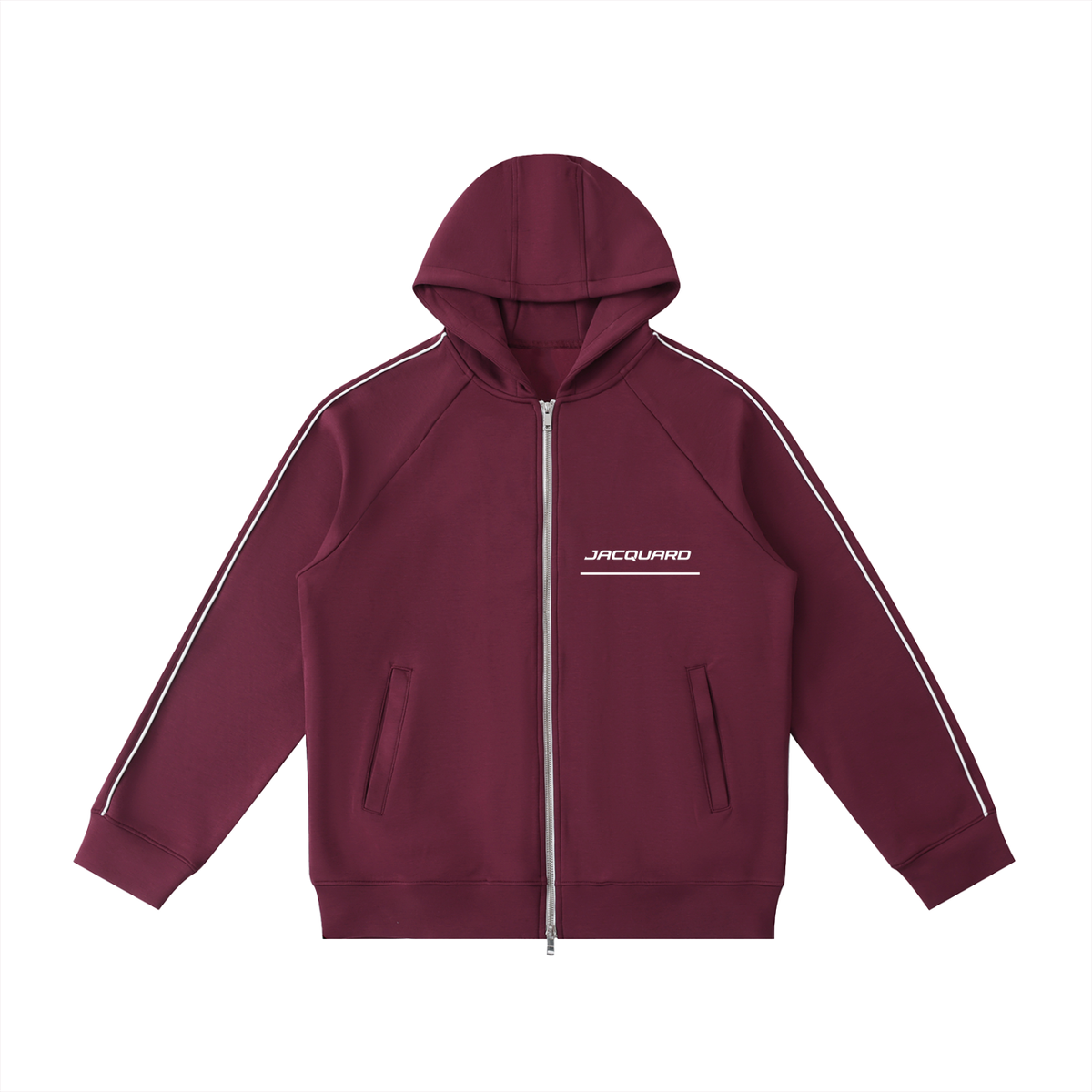 JacquardStudios Heavyweight Sleeve Zip in Dull Red