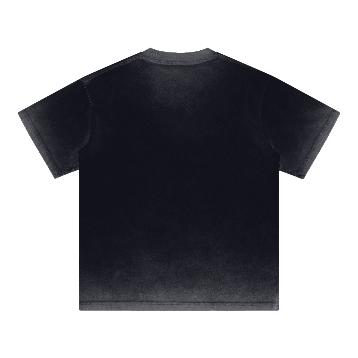 JacquardStudios Triple Pink Reverse Dyed Loose T-Shirt in Black, alternate view
