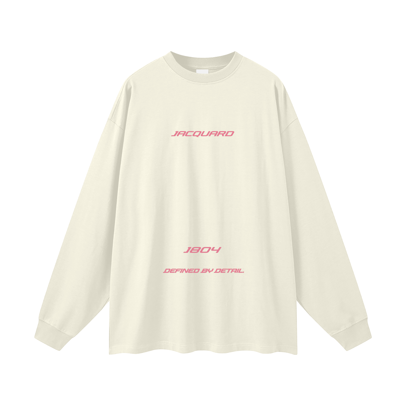 JacquardStudios Triple Oversized Unisex Long Sleeve in Milk Tea