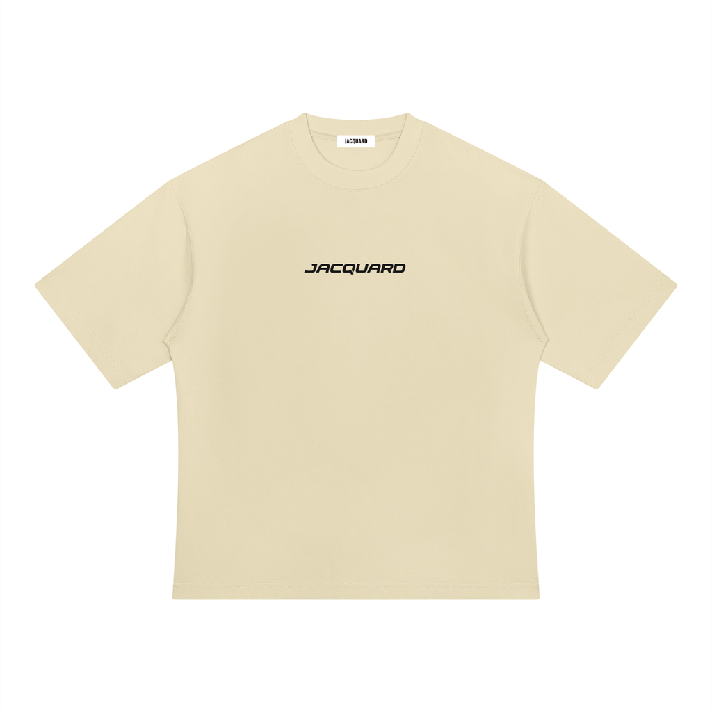 JacquardStudios Unisex Heavyweight Oversized T-Shirt in Khaki