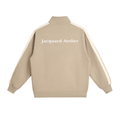 JacquardStudios Stripe Collar Jacket in Khaki, alternate view